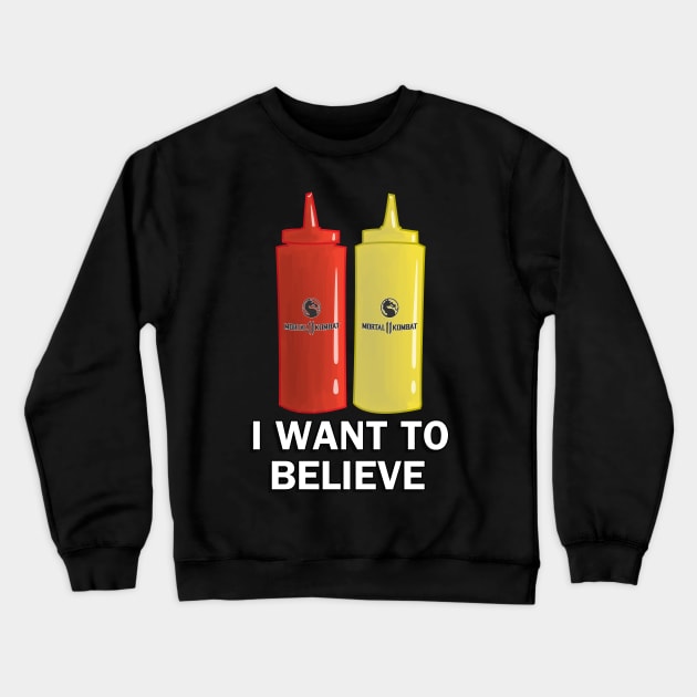 Ketchup & Mustard Crewneck Sweatshirt by Spiral-Squid